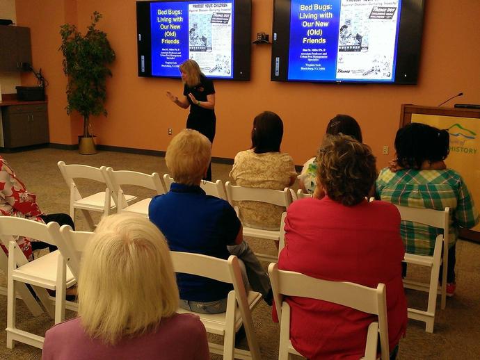 Dr Dini Miller of VA Tech gives us a bed bug talk during Bug Daze at VMNH!