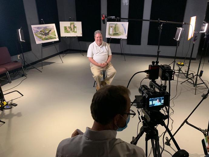 Len Poulin (pictured), of the VMNH Foundation, along with VMNH Board Chairman Dr