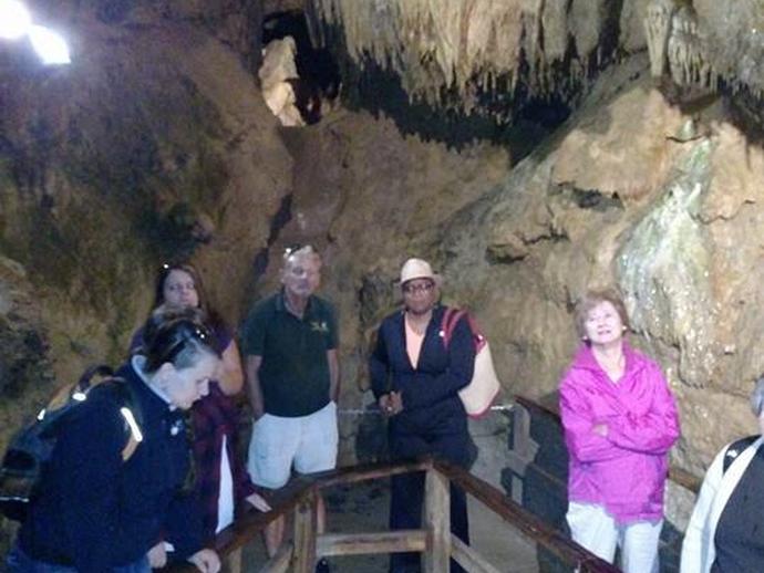VMNH education volunteers and staff at Natural Bridge Caverns