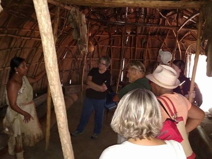 At the Monacan Indian interpretive village