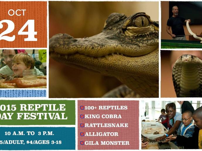 The 2015 Reptile Day Festival is Saturday, October 24 from 10 a