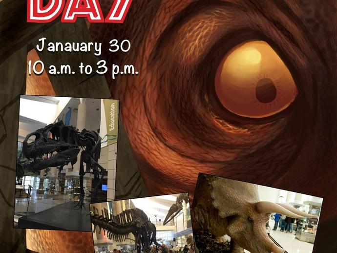 Don't miss DINO DAY on Saturday, January 30 from 10 a