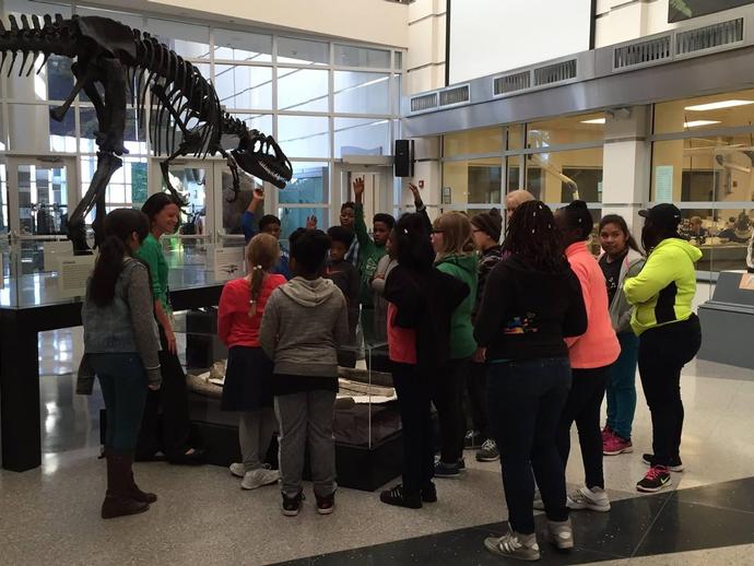 Over 70 5th graders from Park Avenue Elementary in Danville came to the museum today to tour the ...