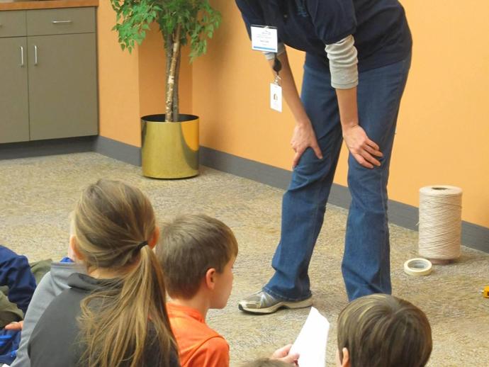 Students preview before the public Dino Day