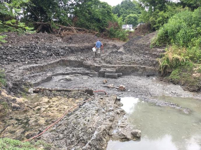 Today was the last day for the centennial Saltville dig, an Ice Age site in charming Saltville, VA