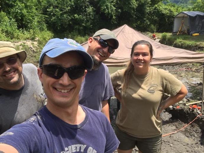 More from today's dig at the Saltville site