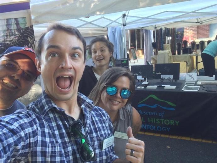 The paleo team is out today at the Eden RiverFest talking fossils local and beyond!