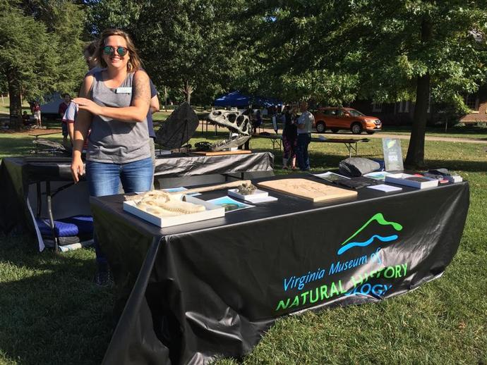 The VMNH paleo team was out again tonight for Roanoke College's Dragon Fest!