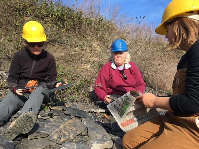 Today VMNH paleo did a field trip to the Triassic Solite Quarry with the local chapter of the ...