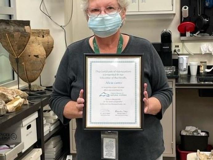Congratulations to Alicia Lantz for being recognized as the VMNH Volunteer of the Month for ...