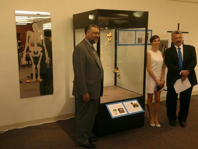 The exhibit Australopithecine!