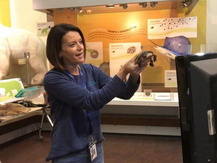 VMNH Education Manager Christy Deatherage was inside the Lee and George W