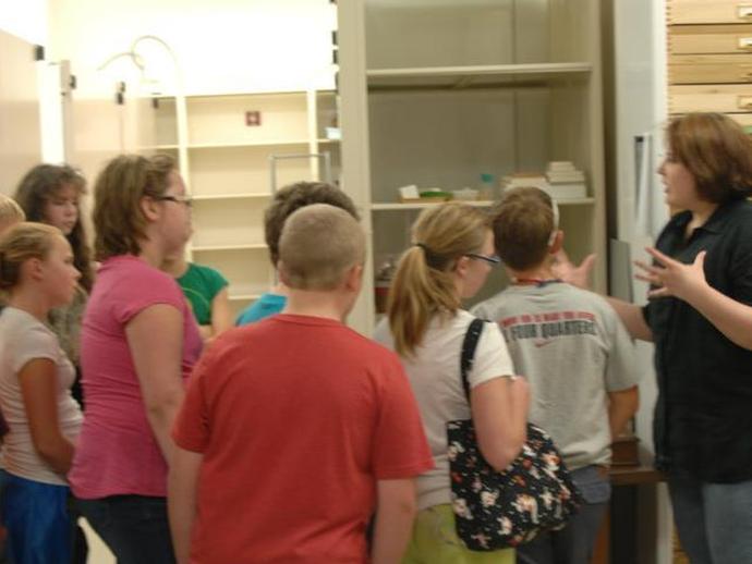 The museum hosted 120 students from Meadows of Dan school on August 18