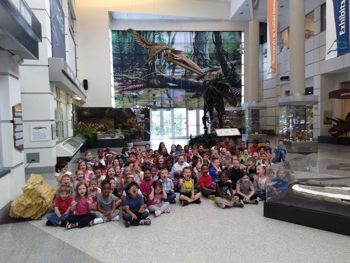 Students from Union Hall Elementary School's kindergarten ...