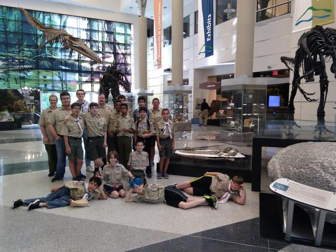 We had an awesome time hosting a museum sleepover for Boy Scouts Troop 368 out of Newport News ...