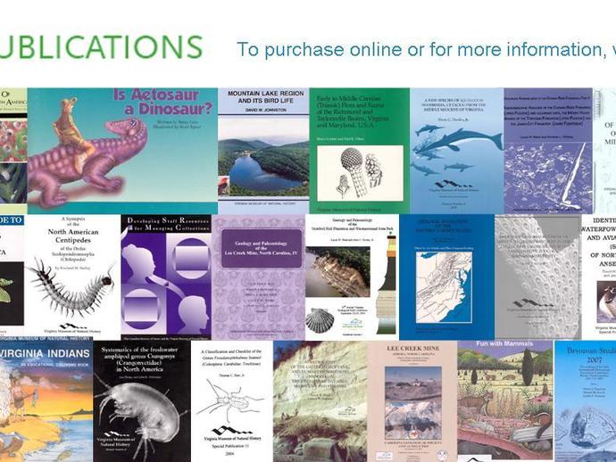 The Virginia Museum of Natural History publishes a variety of books ...