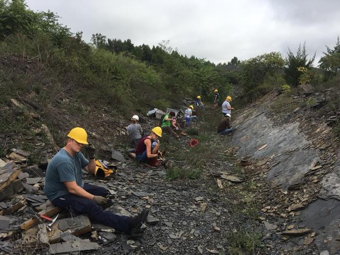 Today the VMNH was back at the Solite Quarry with the Virginia Master Naturalists ...