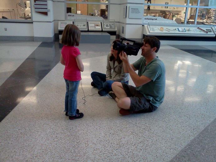 Natalie Faunce and Ryan Anderson of WSLS 10 visited the Virginia Museum of Natural History on ...