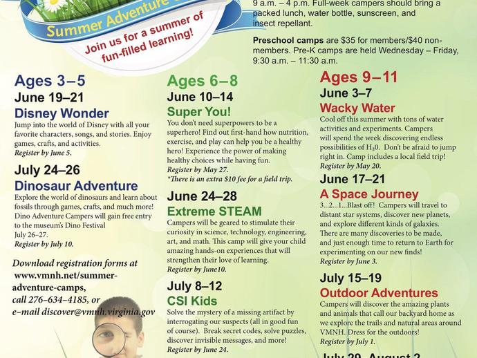 Our amazing lineup of Summer Adventure Camps has been released!