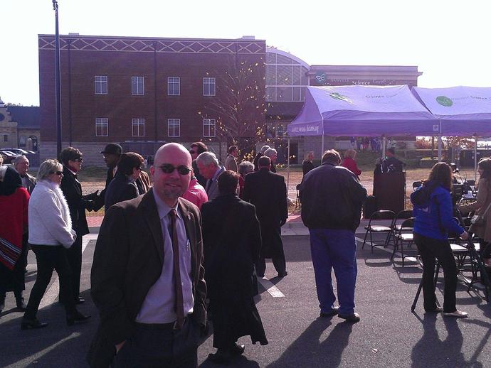 Went to the Danville Science Center today for the groundbreaking of their new Digital Dome ...