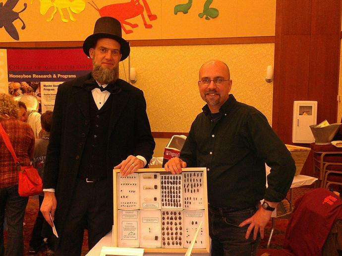 President Lincoln joined Joe Keiper at Tech's BugFest!