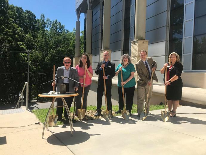 The museum hosted a ceremonial groundbreaking today for the Jean S