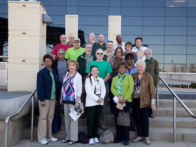 VMNH Volunteers are on a field trip to the Morehead Planetarium & Science Center on the campus ...