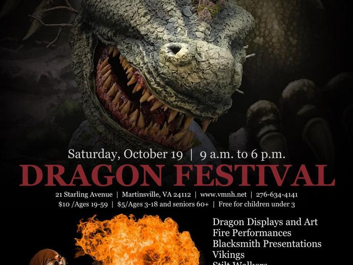 Science, history and myth collide during Dragon Festival 2019 on Saturday, October 19 from 9 a