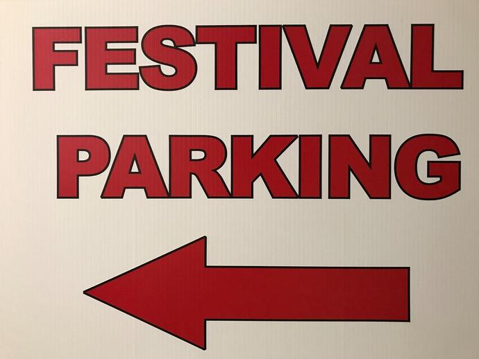 DRAGON FESTIVAL PARKING INFO
Be sure to look for the red Festival Parking signs ...
