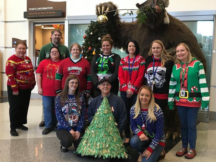 It's Tacky Sweater Day at VMNH!