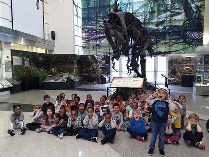 Dozens of kindergateners from Rich Acres Elementary School descended upon the museum today for a ...