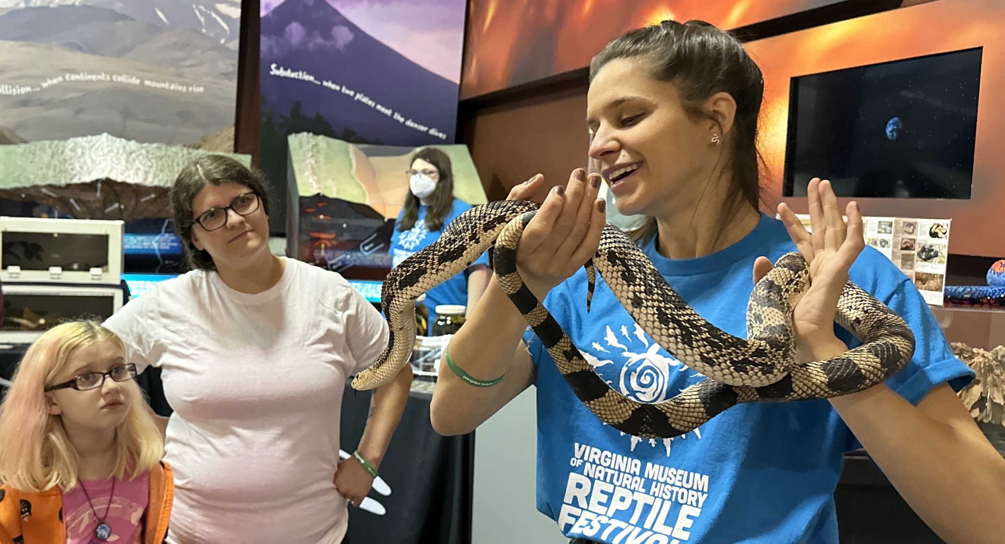Expert herpetologists, like VMNH Assistant Curator of Herpetology Dr. Arianna Kuhn will be on-hand to share their expertise!